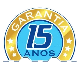 Selo de garantia MaxPlus de 15 anos.