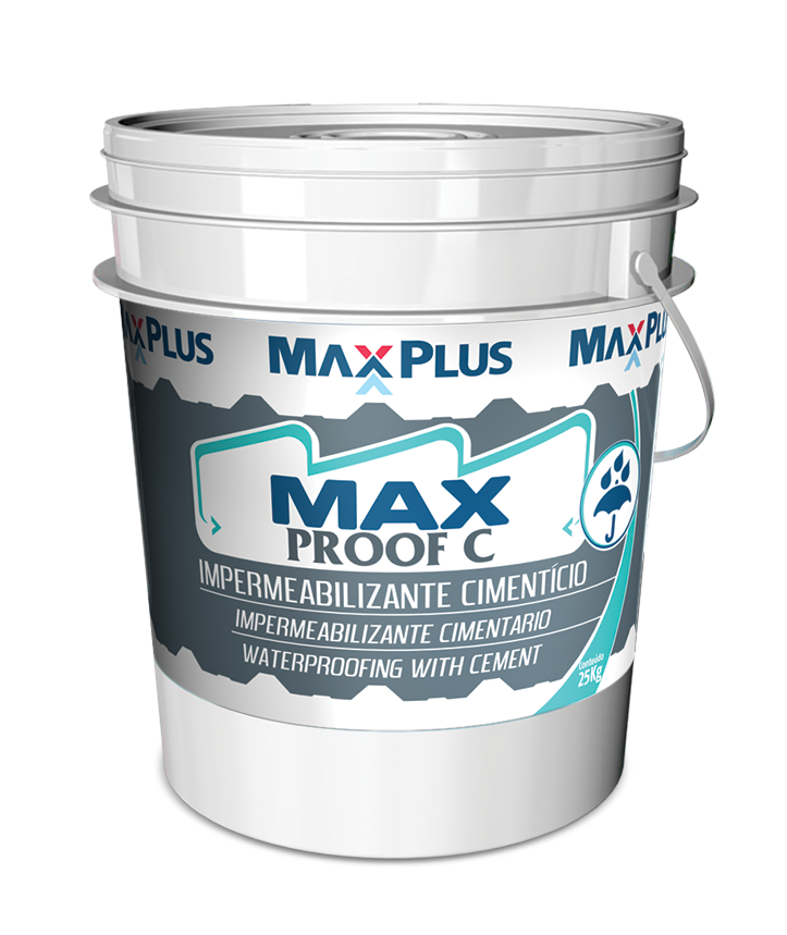 Balde MaxPlus Max Proof C — impermeabilizante cimentício.